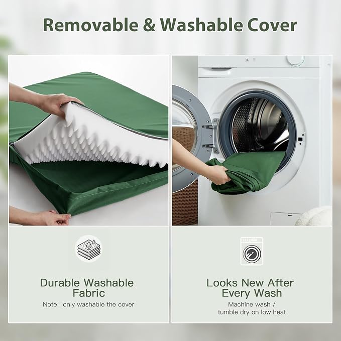 WNPETHOME Outdoor Waterproof Dog Bed Large Sized, Washable Creat Pad 36" | Outdoor & Indoor Use, For Large Sized Dog, Removable Washable Cover, Egg Crate Foam Orthopedic Dog Mat, Up to 60 lbs - Image 7