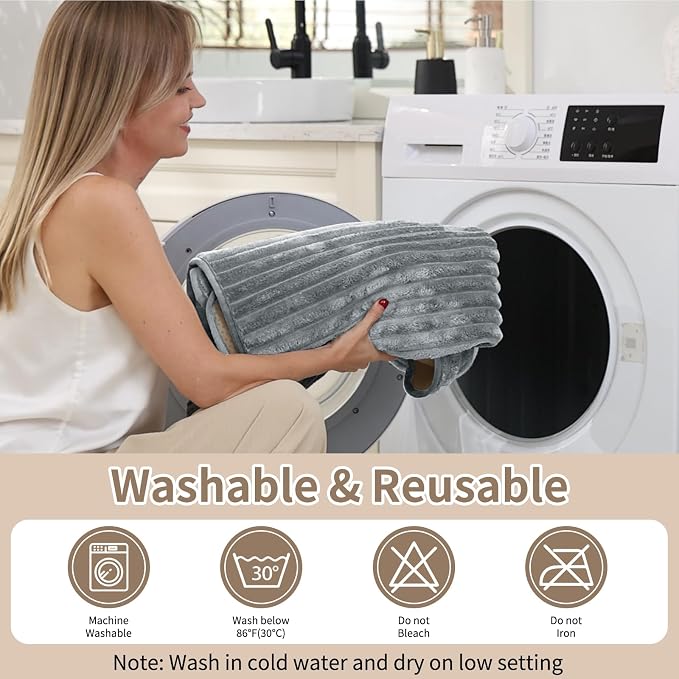 100% Waterproof Couch Covers for Dogs, 35"×70.9" Washable Couch Cover, Non Slip Sectional Couch Covers for 3 Cushion Sofa Cover Pet Friendly, Cat and Dog Couch Bed Cover-Light Grey - Image 7