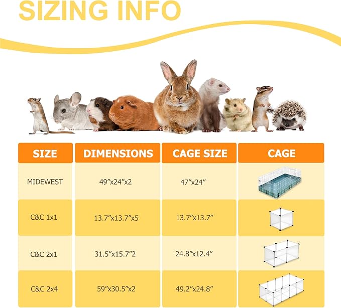 Guinea Pig Cage Liners, Washable Guinea Pig Bedding for Midwest Cage 3 Pack 49"X24", Reusable & Anti Slip & Waterproof, Absorbent Guinea Pig Pee Pad for Small Animal, Rabbit, Bunny, Chinchilla - Image 7