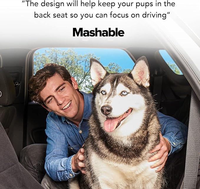 Meadowlark Dog Car Seat Cover, X-Large Heavy Duty Pet Seat Cover for Back Seat, Extra Padded Non-Slip Dog Hammock, Water-Resistant Back Seat Protector for Cars Trucks and SUVs (64” W x 60" L) - Image 9