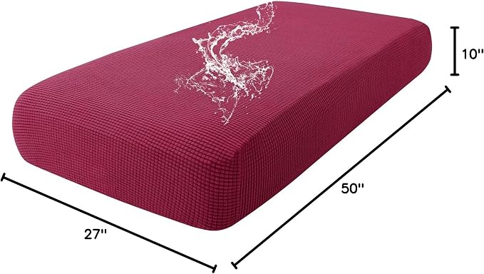 hyha Waterproof Couch Cushion Covers for Pets, Non Slip Sofa Seat Cover | Stretch Jacquard Fabric, Elastic Bottom, Non Slip Fit, Waterproof Protection, Pet Hair Protection (1 Piece for Medium) - Image 8