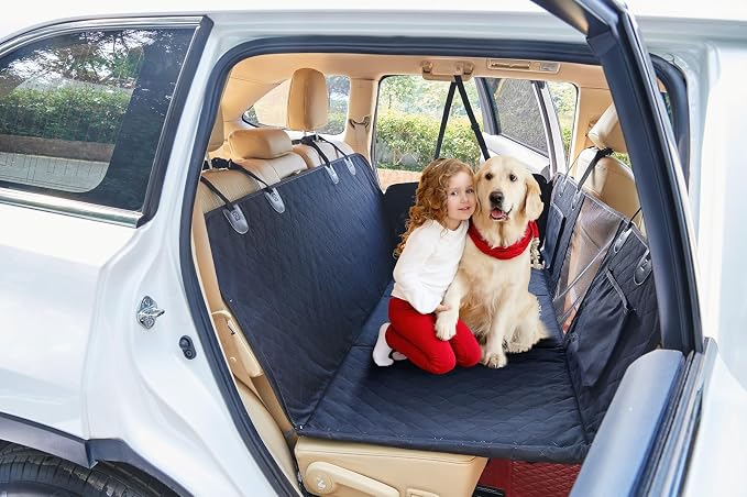 Petiza Back Seat Extender for Dogs Hard Bottom Dog Car Seat Cover for Back Seat Heavy Duty Scratch Proof Nonslip Durable Soft 100% Waterproof Dog Hammock for Car Truck SUV - Image 8