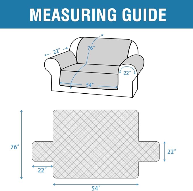 H.VERSAILTEX Loveseat Covers for 2 Cushion Couch Sofa Cover for Dogs 100% Waterproof Furniture Protector Cover with Elastic Straps for Pet Cat(Loveseat, Brown) - Image 7