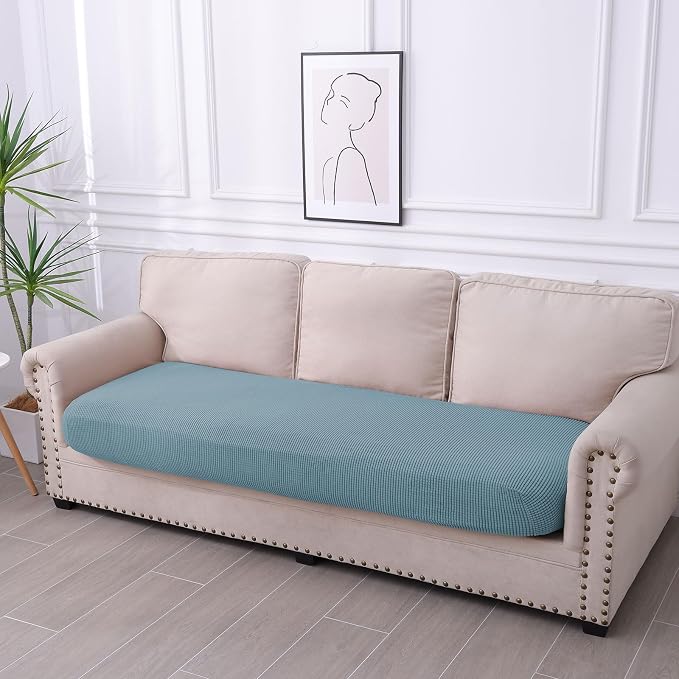 hyha Waterproof Couch Cushion Covers for Pets, Non Slip Sofa Seat Cover | Stretch Jacquard Fabric, Elastic Bottom, Non Slip Fit, Waterproof Protection, Pet Hair Protection (1 Piece for Large) - Image 7