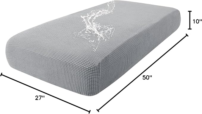hyha Waterproof Couch Cushion Covers for Pets, Non Slip Sofa Seat Cover | Stretch Jacquard Fabric, Elastic Bottom, Non Slip Fit, Waterproof Protection, Pet Hair Protection (1 Piece for Medium) - Image 8