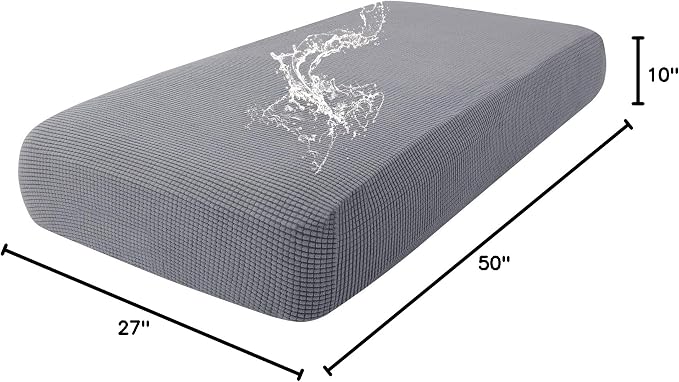 hyha Waterproof Couch Cushion Covers for Pets, Non Slip Sofa Seat Cover | Stretch Jacquard Fabric, Elastic Bottom, Non Slip Fit, Waterproof Protection, Pet Hair Protection (1 Piece for Medium) - Image 8
