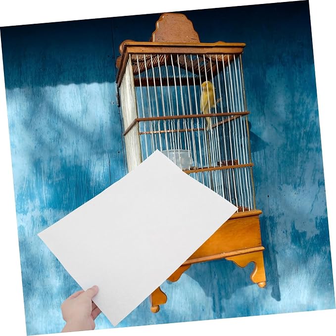 KESYOO 100pcs Bird Cage Liner Disposable Absorbent Liners for Parrot Cages Moisture-Resistant Clean-up Fecal Pads for Birdcage Care - Image 9