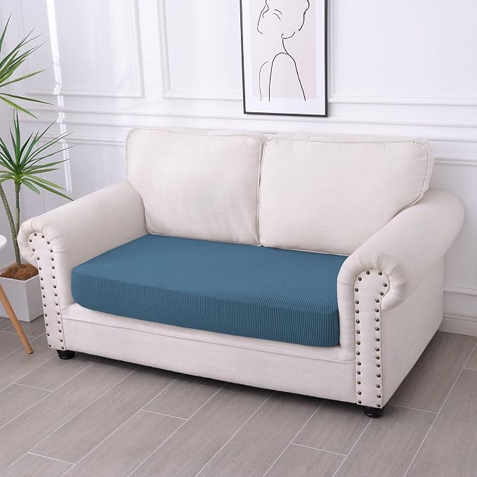 hyha Waterproof Couch Cushion Covers for Pets, Non Slip Sofa Seat Cover | Stretch Jacquard Fabric, Elastic Bottom, Non Slip Fit, Waterproof Protection, Pet Hair Protection (1 Piece for Medium) - Image 7
