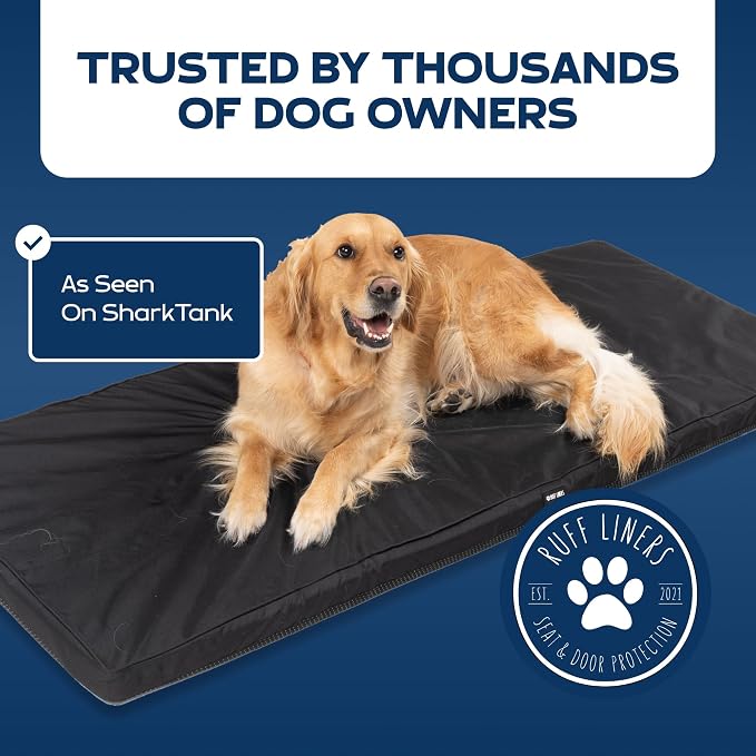 Ruff Liners Standard Dog Bed for Car Back Seat, Gray – As Seen on Shark Tank – Fits Standard Seat Extender – Non-Slip Base, Waterproof, Machine-Washable – Dog Mat for Car with Rebound Foam Comfort - Image 9