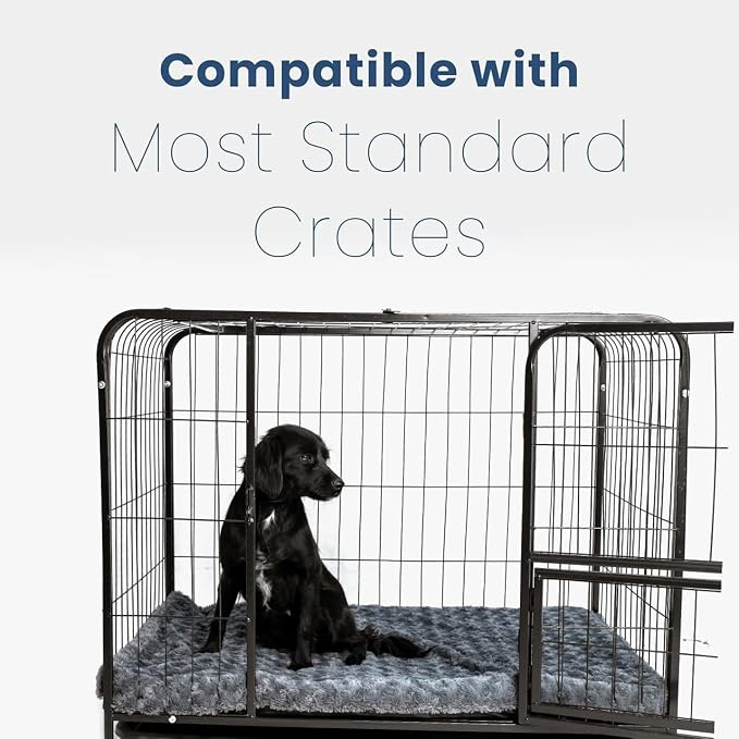 Waterproof Dog Bed Cover Replacement, Luxury Faux Fur Calming Pet Bed Cover with Fitted Sheet Design, Anti-Slip Bottom & Elastic Cord, Washable Protective Topper for Orthopedic Dog Beds - Image 6
