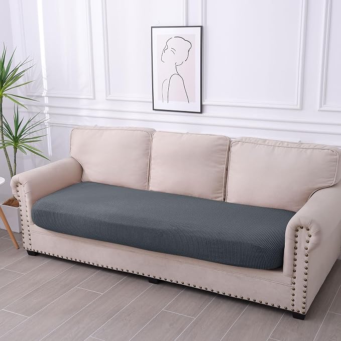hyha Waterproof Couch Cushion Covers for Pets, Non Slip Sofa Seat Cover | Stretch Jacquard Fabric, Elastic Bottom, Non Slip Fit, Waterproof Protection, Pet Hair Protection (1 Piece for Large) - Image 7
