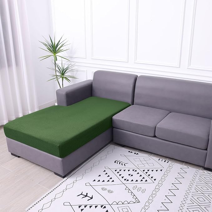 hyha Waterproof Sectional Couch Covers, Non Slip Sofa Cushion Covers | L Shape Sectional Fit, Stretch Jacquard Fabric, Elastic Bottom, Waterproof Protection (1 Piece for Chaise) - Image 8