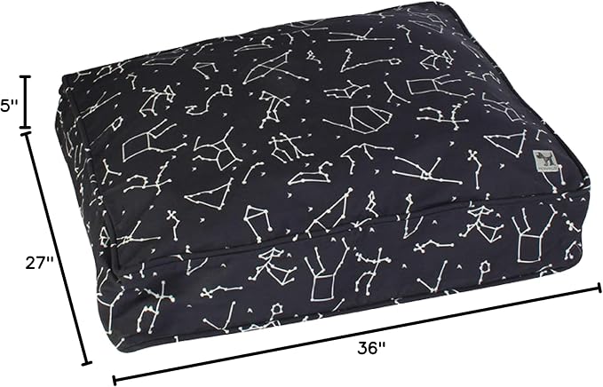 Molly Mutt Medium to Large Dog Bed Cover - Rocketman Print - Measures 27”x36”x5’’ - 100% Cotton - Durable - Breathable - Sustainable - Machine Washable Dog Bed Cover - Image 8