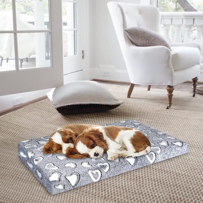 VANKEAN Reversible Cool/Warm Crate Mat Waterproof Washable Firm S-XXL Grey - Image 9