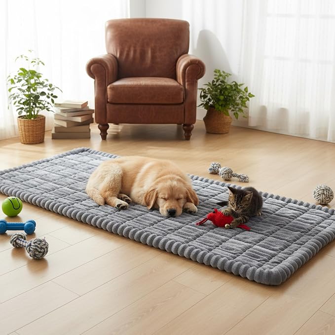 Fixwal Waterproof Flannel Dog Couch Cover, 27.6" x 70.9", Light Gray | Integrated TPU Barrier, Non-Slip Backing, Machine Washable, Pet Friendly, Easy Clean Pet Hair, Soft Sofa Cushion Protector - Image 9