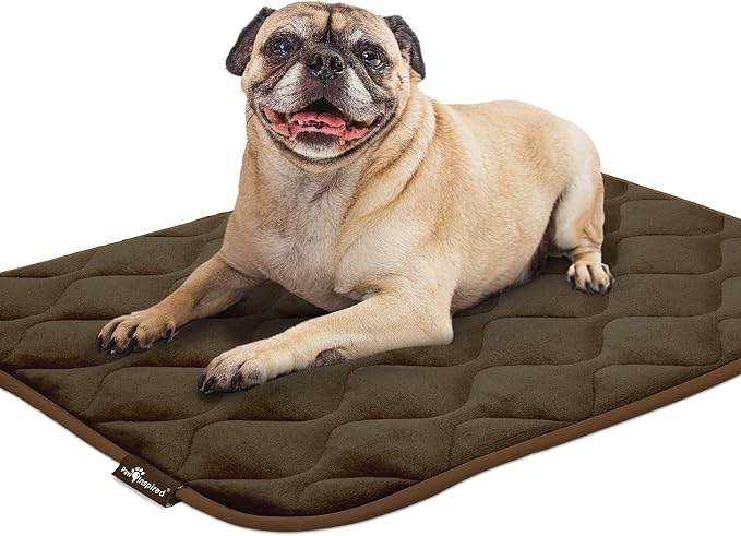 Paw Inspired Washable Padded Crate Mats for Dogs, Dark Brown, 29x18 Inch | Fits 30-inch Kennels, Leakproof, Waterproof Bottom, Plush Dog Pad, Pet Bed - Image 7