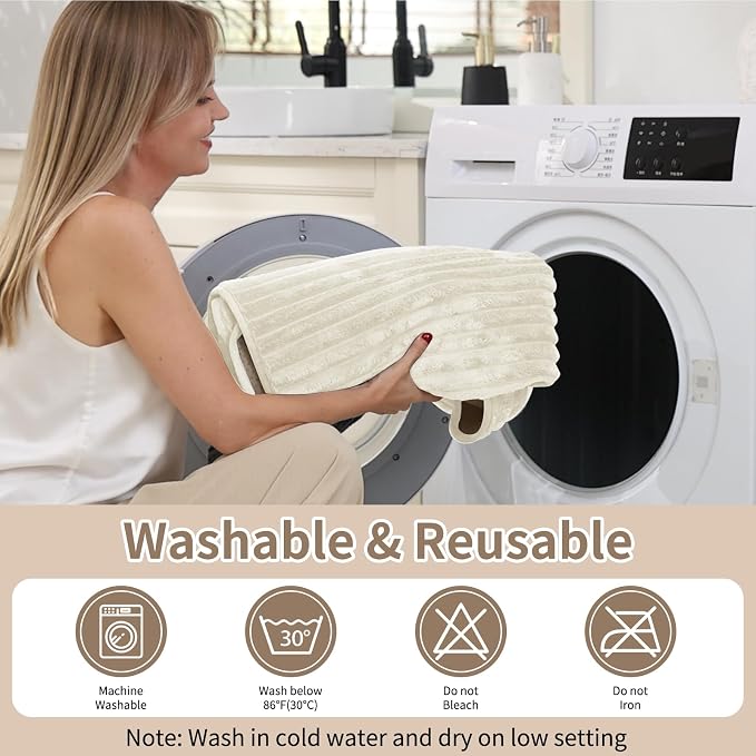 100% Waterproof Couch Covers for Dogs, 35"×59" Washable Couch Cover, Non Slip Sectional Couch Covers for 3 Cushion Sofa Cover Pet Friendly, Cat and Dog Couch Bed Cover- Off-White - Image 7