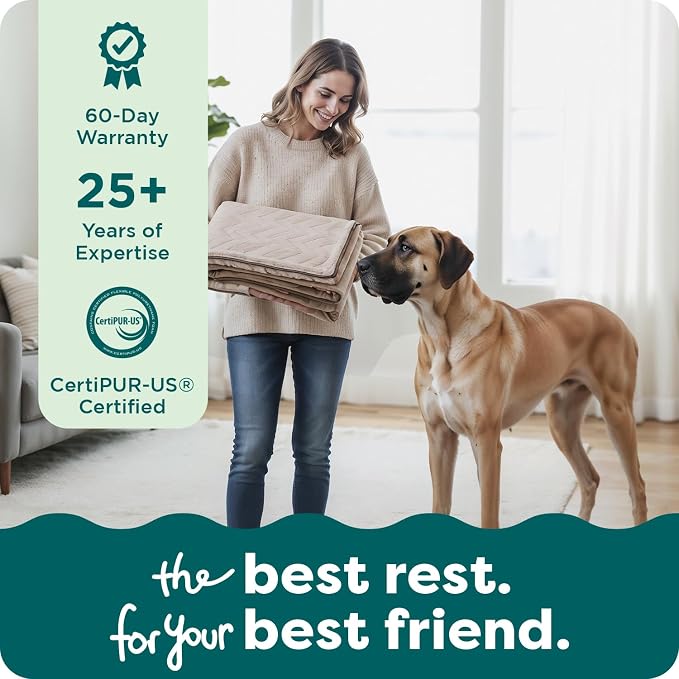 FurHaven Dog Bed Cover Replacement, Sofa-Style Design with Soft, Breathable Fabric for Cozy Comfort, Machine Washable, Jumbo Plus XXL, Plush & Velvet Waves, Brownstone - Image 9