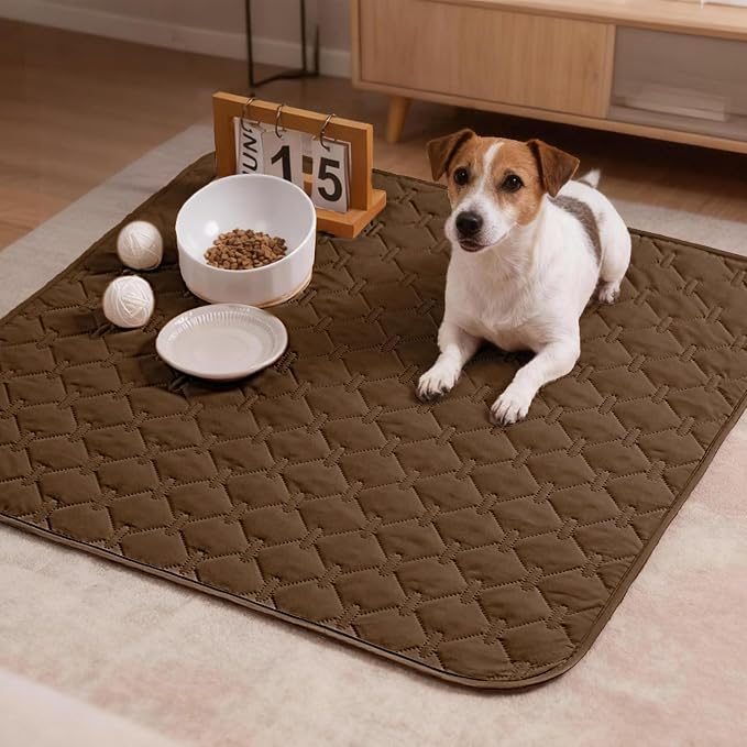 gogobunny 100% Double-Sided Waterproof Dog Bed Cover Pet Blanket Sofa Couch Furniture Protector for Puppy Large Dog Cat, Reversible (30x30 Inch (Pack of 1), Dark Chocolate/Light Chocolate) - Image 9