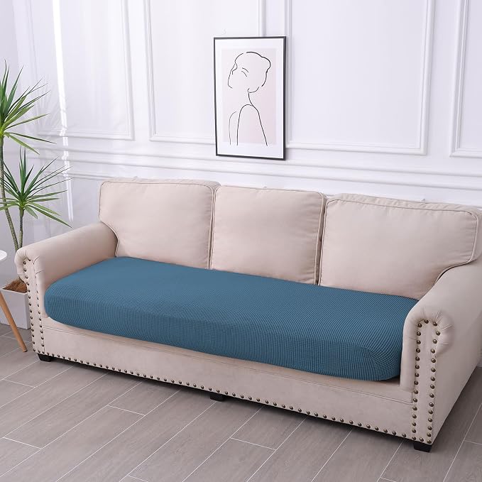 hyha Waterproof Couch Cushion Covers for Pets, Non Slip Sofa Seat Cover | Stretch Jacquard Fabric, Elastic Bottom, Non Slip Fit, Waterproof Protection, Pet Hair Protection (1 Piece for Large) - Image 7