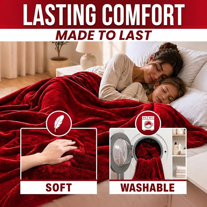 Waterproof Blanket Sherpa Fleece King Size 80” x 80” – Leakproof Blanket for Pets, Dogs & Cats, Bed & Couch Protector Throw, Soft No-Crinkle Washable Cover for Furniture Protection & Use - Image 7