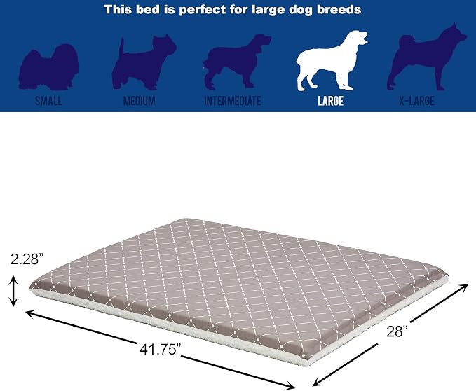 MidWest Homes for Pets Quiet Time Couture Paxton Pet Bed Mushroom/Fleece with Pillow Cover, Mushroom, Mushroom Diamond Pattern (40742-MRD) - Image 4