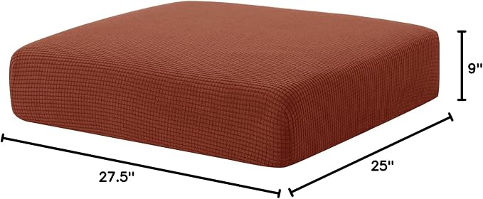Hokway Couch Cushion Covers Stretch Cushion Covers Sofa Seat Cushion Slipcover Cushion Protector(Brick, Small) - Image 10