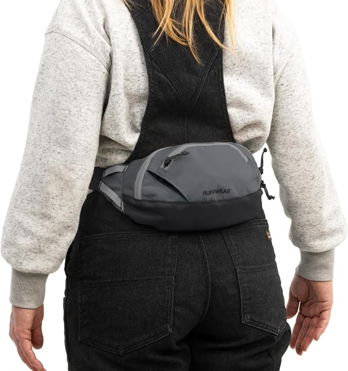 Ruffwear, Home Trail Hip Pack, Dog Walking Fanny Pack, Granite Gray | Crossbody with Adjustable Belt, Treat Pouch, Poop Bag Holder, Phone Pocket, Hands-Free for Training, Hiking, Running, Travel - Image 9