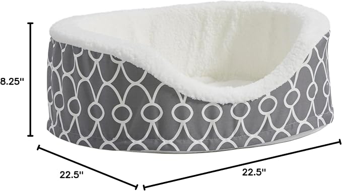 MidWest Homes for Pets Orthoperdic Egg-Crate Nesting Pet Bed w/ Teflon Fabric Protector, Small Gray - Image 8