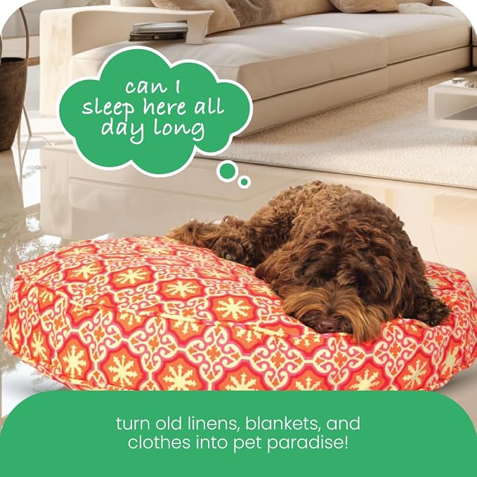 Molly Mutt Medium to Large Dog Bed Cover - Papillon Print - Measures 36” x 5’’ - 100% Cotton - Durable - Breathable - Sustainable - Machine Washable Dog Bed Cover - Image 7