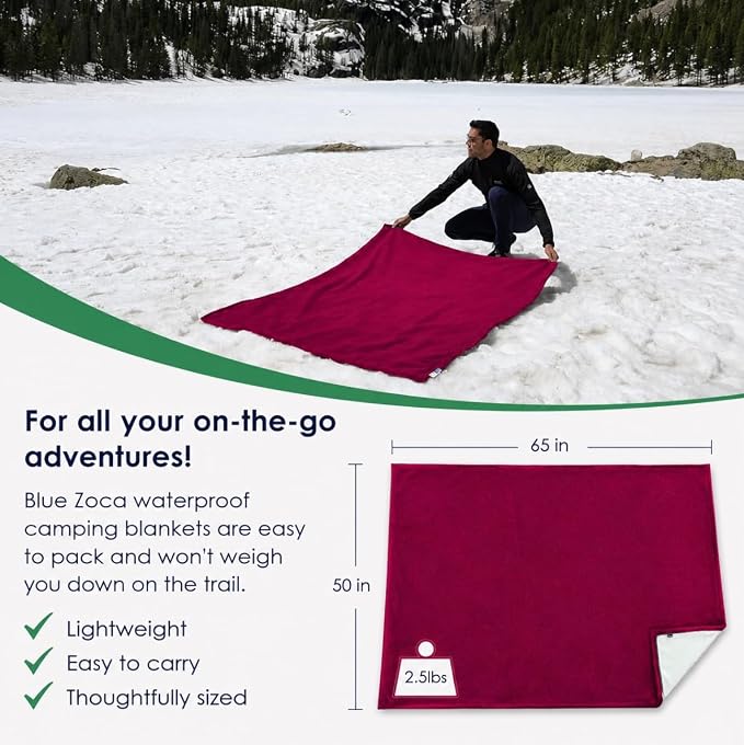 Waterproof Blanket | Machine Washable Dog Bed Cover | Waterproof Pet Blanket for Couch, Bed & Car | Cat & Dog Blankets for Large Dogs, Pets & Adults | Travel Size - 65x50in Merlot - Image 9