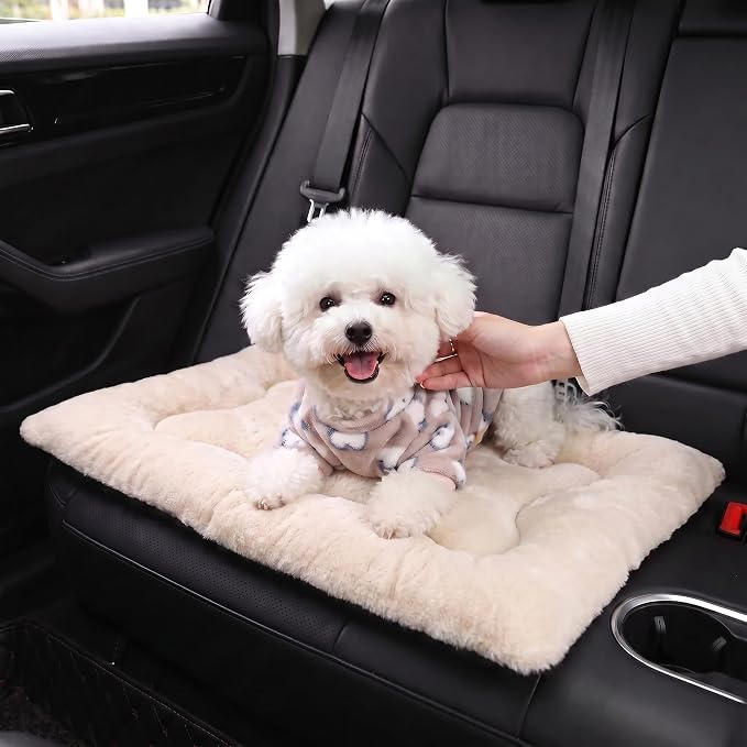 Dog Bed 24" for Metal Crate Pad, Washable Kennel Mat for Small Puppy & Cats | Soft faux rabbit fur, non-slip,machine wash/dry, plush cushioning, for crates, floors & travel, multiple sizes for all breeds - Image 9