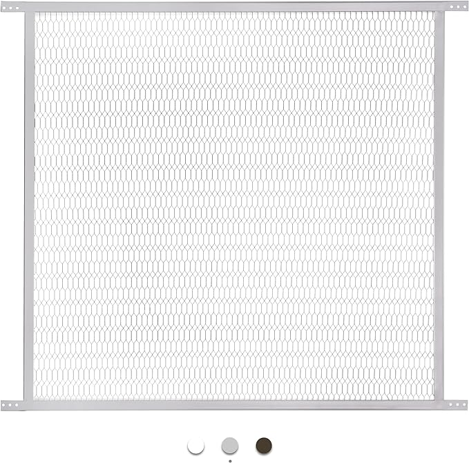 Guardian Steel Pet Grille Screen Door Protector for Dogs Pets Cats Scratch Protector Replacement (Grey, 30 inch) Screen Door Guard Pet Proof Rv Screen Door Grill Guards - Image 6
