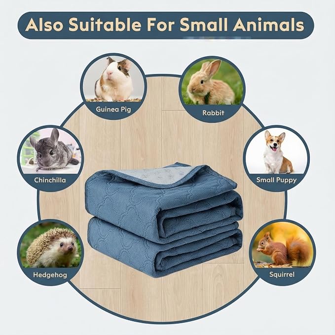 FunFurry Washable Pee Pads for Dogs - 4 Pack Reusable Pee Pads,Waterproof Puppy Pads,Pet Training Pads,Super Absorbent with Dog Paw Shape Non-Slip Backing (Blue, 18" X 24" - 4 Pack) - Image 7