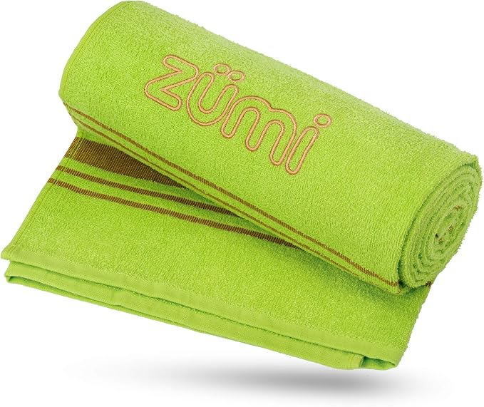 Zumi 100% Cotton Quick Dry Travel Towel - Soft, Thin, Compact, Highly Absorbent, Lightweight Camping Towel for Beach, Gym, Bath, Shower, Swimming, Dorm, RV - Green - Image 9