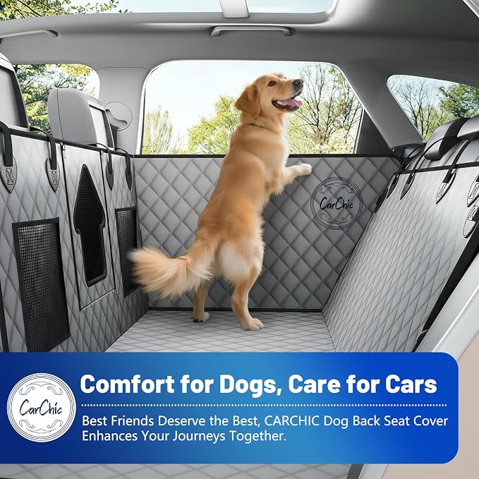 Dog Car Seat Cover for Back Seat - Waterproof Pet Hammock with Embedded Insert Door Protectors (Large for Full-Size Trucks, Large SUvs) - Image 8