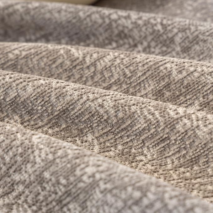 Luxury Grey Soft Durable Chenille Couch Cover for All Shape Sofa Couch Sofa-Bed Slub Furniture Protector Machine Washable, Solid Gray Sofa Slipcover for Dog Pet Kid Large 71x118’’ | for All Shape Sofa Couch, Slub Furniture Protector Machine Washable, G... - Image 9
