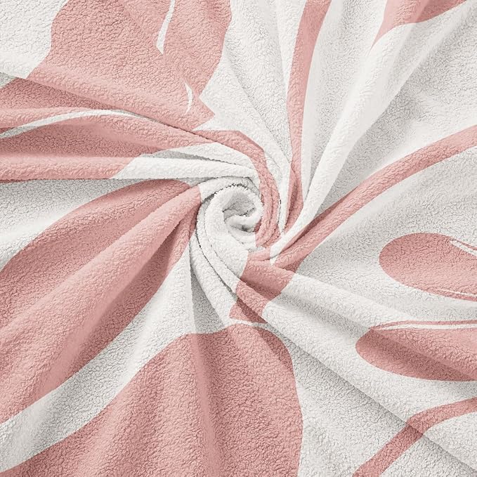 Erosebridal Boho Floral Couch Cover Pink Flower Sofa Cover 71" X 118" Abstract Retro Minimalist Sofa Protector for Pet Cats Kids Vintage Art 70S Modern Washable Couch Protector, Non Slip - Image 7
