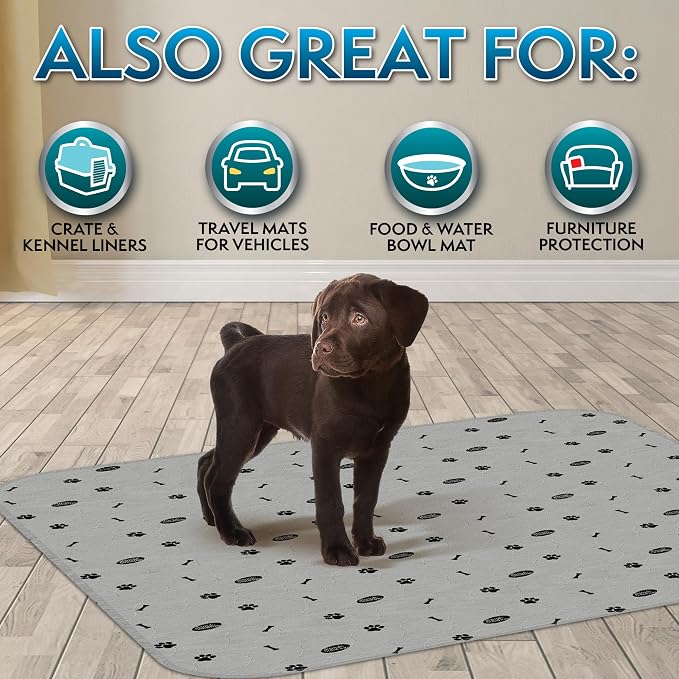 Simple Solution Large Washable Puppy Pad, Reusable Dog Training Pads for Housebreaking and Senior Dogs, Absorbent Waterproof and Odor Control, Travel Supply, 34 x 36 Inches, 2 Count - Image 7