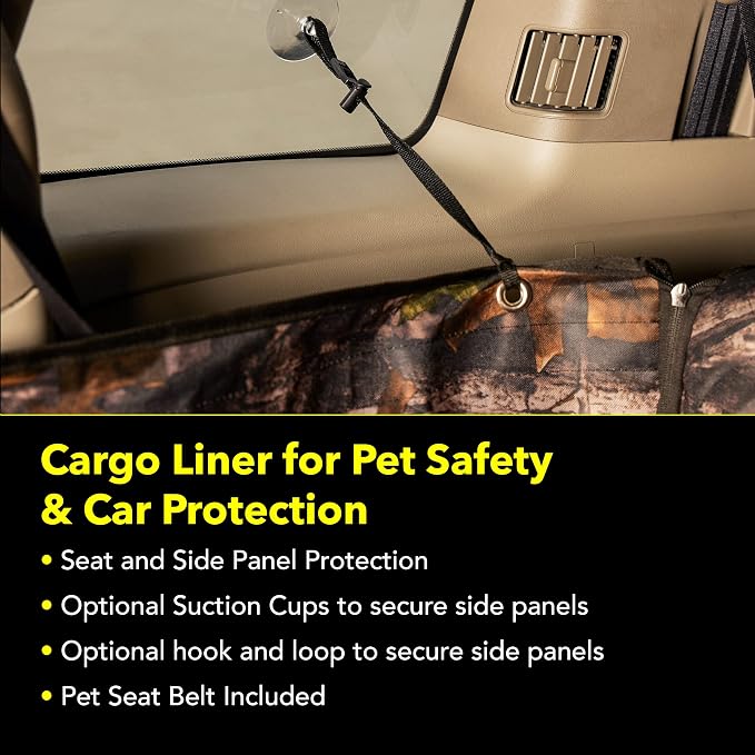 Meadowlark Premium SUV Cargo Liner for Dogs, Waterproof Pet Cargo Cover with Bumper Flap Protector, Durable Non-Slip, Universal Fit for SUVs, Sedans & Vans (74"" L x 41"" W) Brown - Image 7