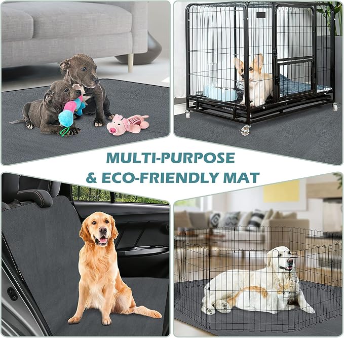 INVENHO Washable Pee Pads for Dogs 72"x72" Reusable Dog Pads Extra Large Upgrade Non-Slip Dog Pee Pads Heavy Absorbency Puppy Pee Pads Quick Dry Whelping Pads/Waterproof Puppy Training Pad - Image 7