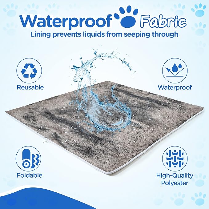 PAW BRANDS PupProtector Waterproof Throw Blanket, Dark Grey, 60x50 | Waterproof, machine washable — protects couches, beds & car seats - Image 8