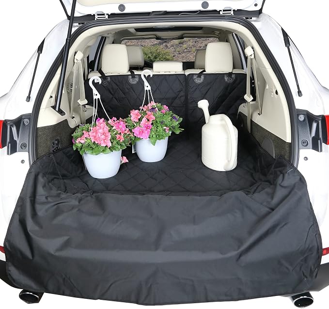 4Knines Split Cargo Liner for SUV – for Dogs & Pets, Heavy-Duty, Waterproof Trunk Mat & Cargo Cover – Fits 60/40 Split Bench & Armrest Pass-Through – Machine Washable, Non-Slip (Extra Large, Camo) - Image 9