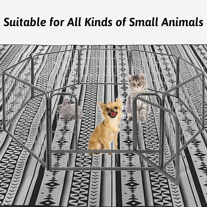 BNOSDM 91" X 63" Extra Large Rabbit Cage Liners Washable Reusable Bunny Bedding Pets Dog Whelping Pads with Anti Slip Bottom Pad Rug for Dogs Chinchillas Cats Guinea Pigs Ferrets - Image 7