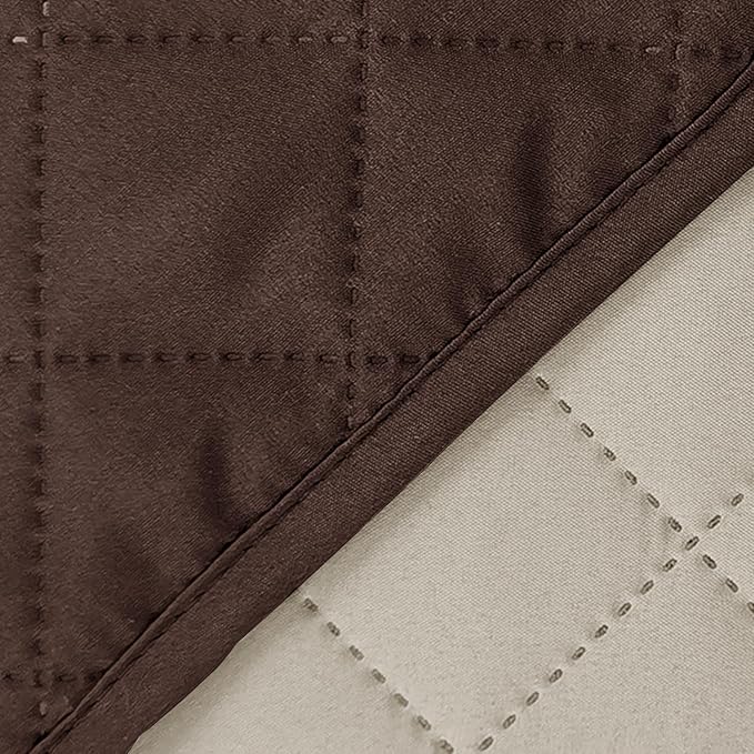 Reversible Recliner Chair Covers, 23" Chair, Chocolate/Beige | Chair Covers for Living Room with Elastic Straps, Water Repellent, Chair Protectors Covers for Dogs - Image 8