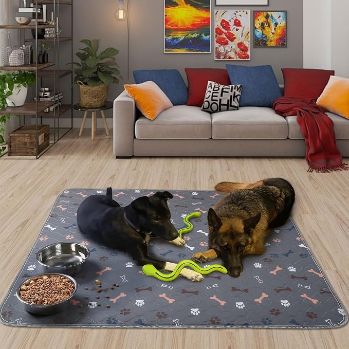 Washable Pee Pads for Dogs , 2Pack Large Reusable Puppy Pads 34"x36" Waterproof Pet Training Pads, Non Slip Fast Absorbent Whelping Pee Pads for Dog Playpen Crate Potty Floor Couch - Image 5