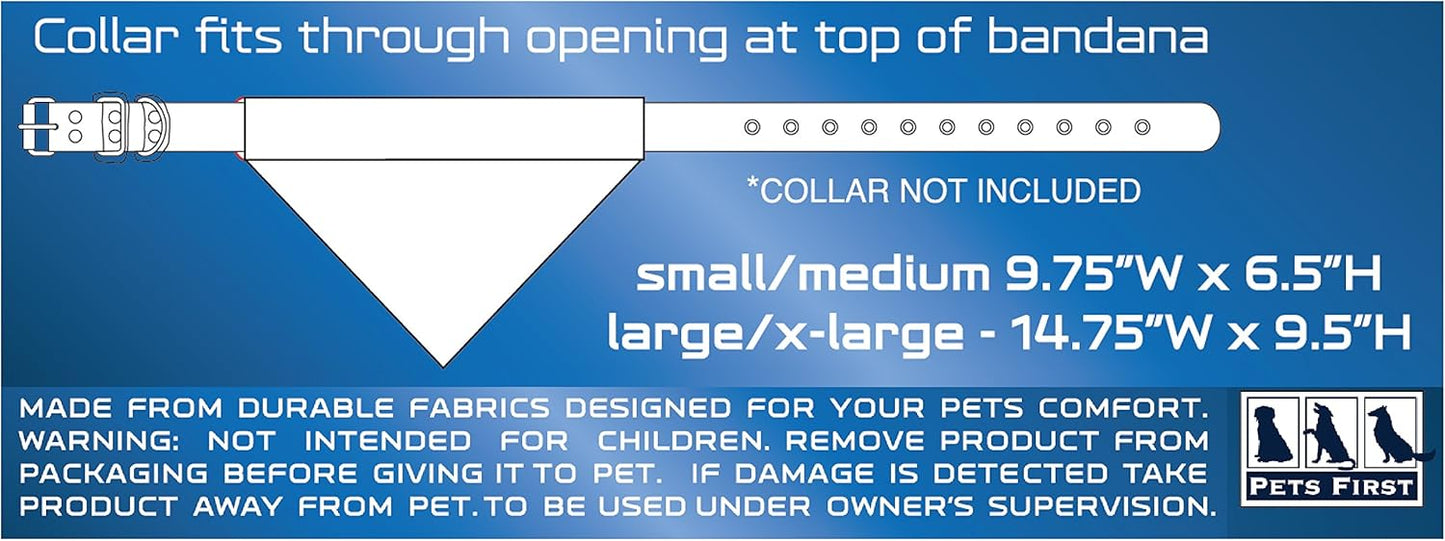 Pets First Collegiate Pet Accessories, Reversible Bandana, Iowa State Cyclones, Small/Medium