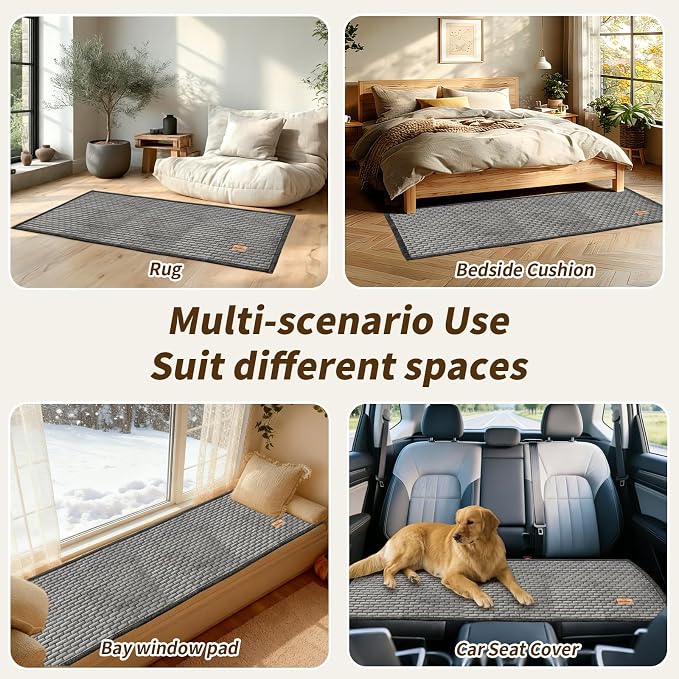 Couch Covers for Dogs Washable, Velvet Dog Couch Cover Protector, Fuzzy Plush Pet Sofa Cover for Backrest Armrest, Sofa Covers for Pets(1,Dark Grey,27.6"x27.6",Single Seater) - Image 8