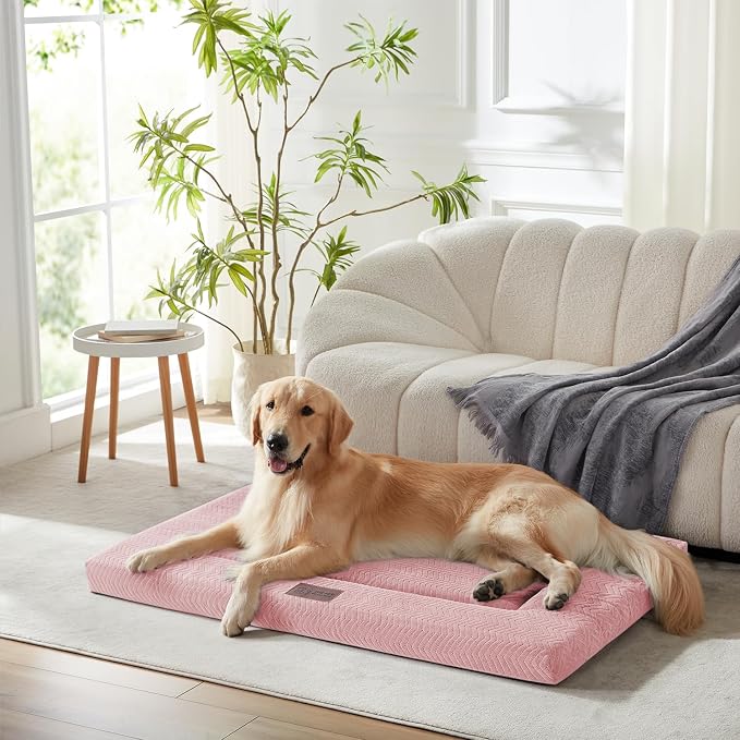 Dog Bed for Crate, Medium/Large Dogs Crate Bed,Washable Dog Beds Kennel Mat | 36" Pet Beds Mat W/ Soft Wavy Plush Comfortable Anti-Slip Sleeping Mattress for Dogs & Cats - Image 6