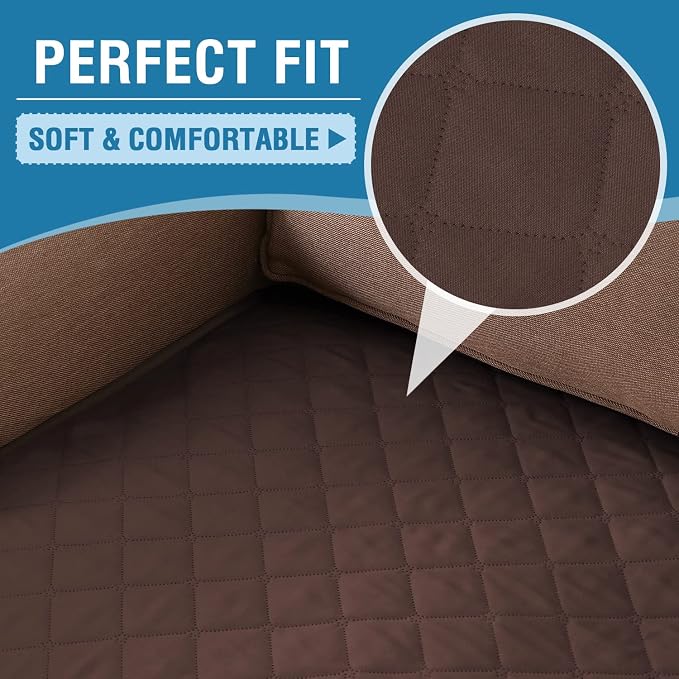 H.VERSAILTEX Couch Cover for Dogs Washable 100% Waterproof Sofa Cushion Cover Dog Bed Cover Non-Slip Pet Blanket for Sofa Cushion Protector, 35" x 74", Brown - Image 7